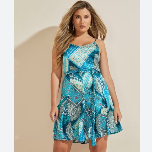 Marciano Mikonos Silk Dress - Picture 1 of 2